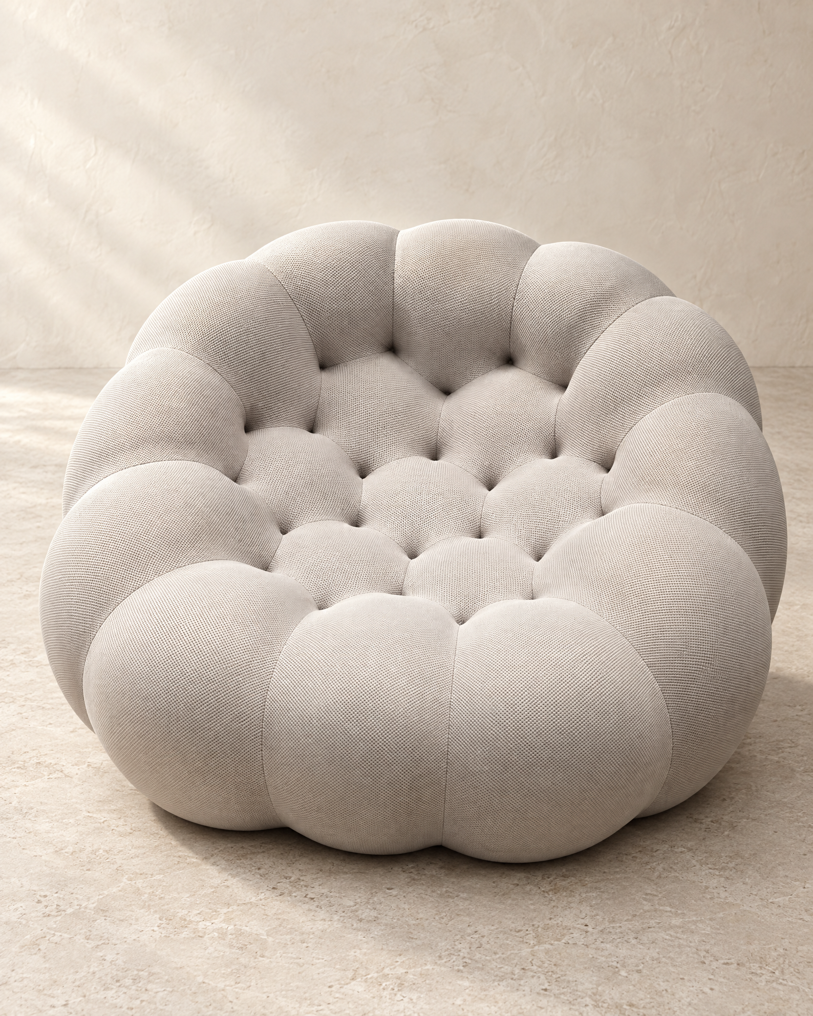 Tufted Pebble Lounge Chair